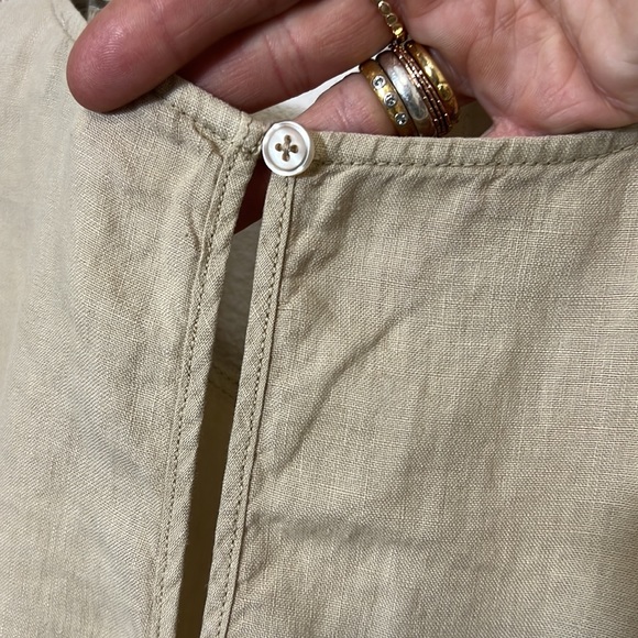 Michael Stars Delilah Linen Tank Dress in Natural NWOT Size M - Picture 9 of 12